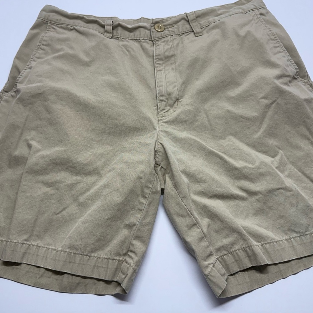 COPY - Men Patagonia Tan/Khaki/Beige 7” Inseam Organic Cotton Flat Front Shorts